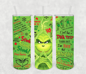 20oz Grinch Stink Stank Stuck Tumbler